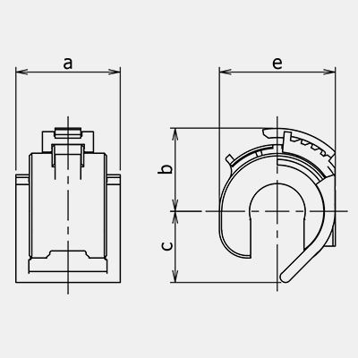 C type clamp